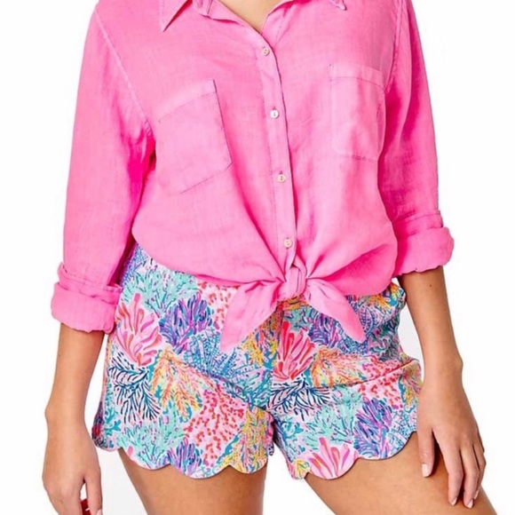{Lilly Pulitzer} Brand New Buttercup Knit Shorts - Picture 2 of 10